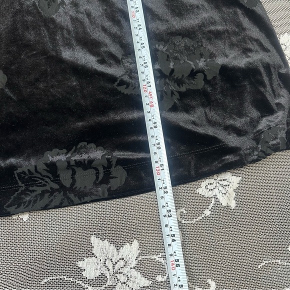 Ganni Black Bloomsbury Velvet  Maxi Dress Sz 38 - Picture 11 of 14